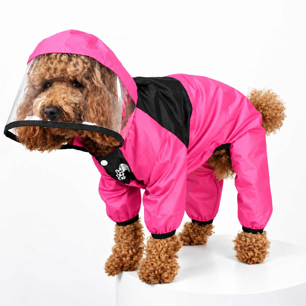 Capa de Chuva Impermeável para Cachorros - TheDogFace