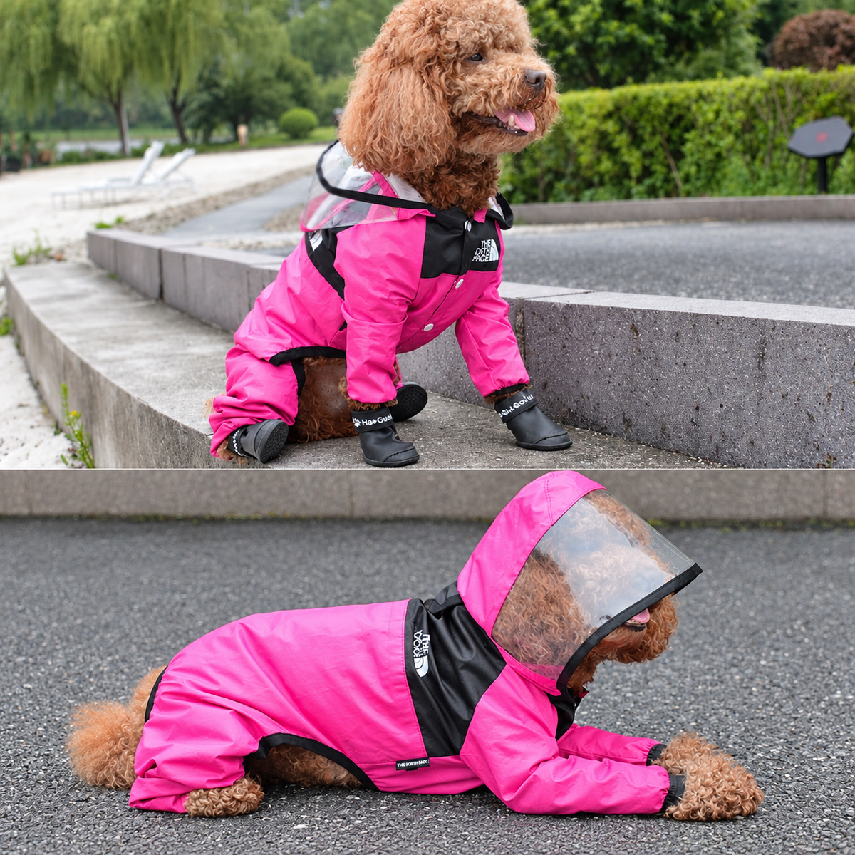 Capa de Chuva Impermeável para Cachorros - TheDogFace