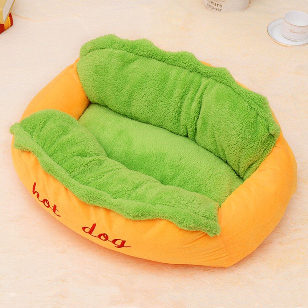 Cama Pet temática estilo Hot Dog - CozyPaws™