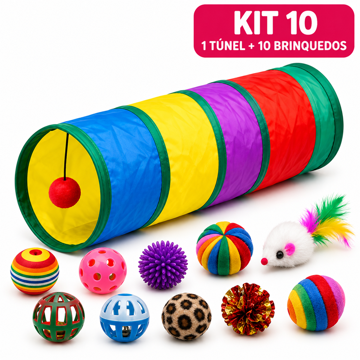 Kit Túnel Interativo para Gatos – FunPlay