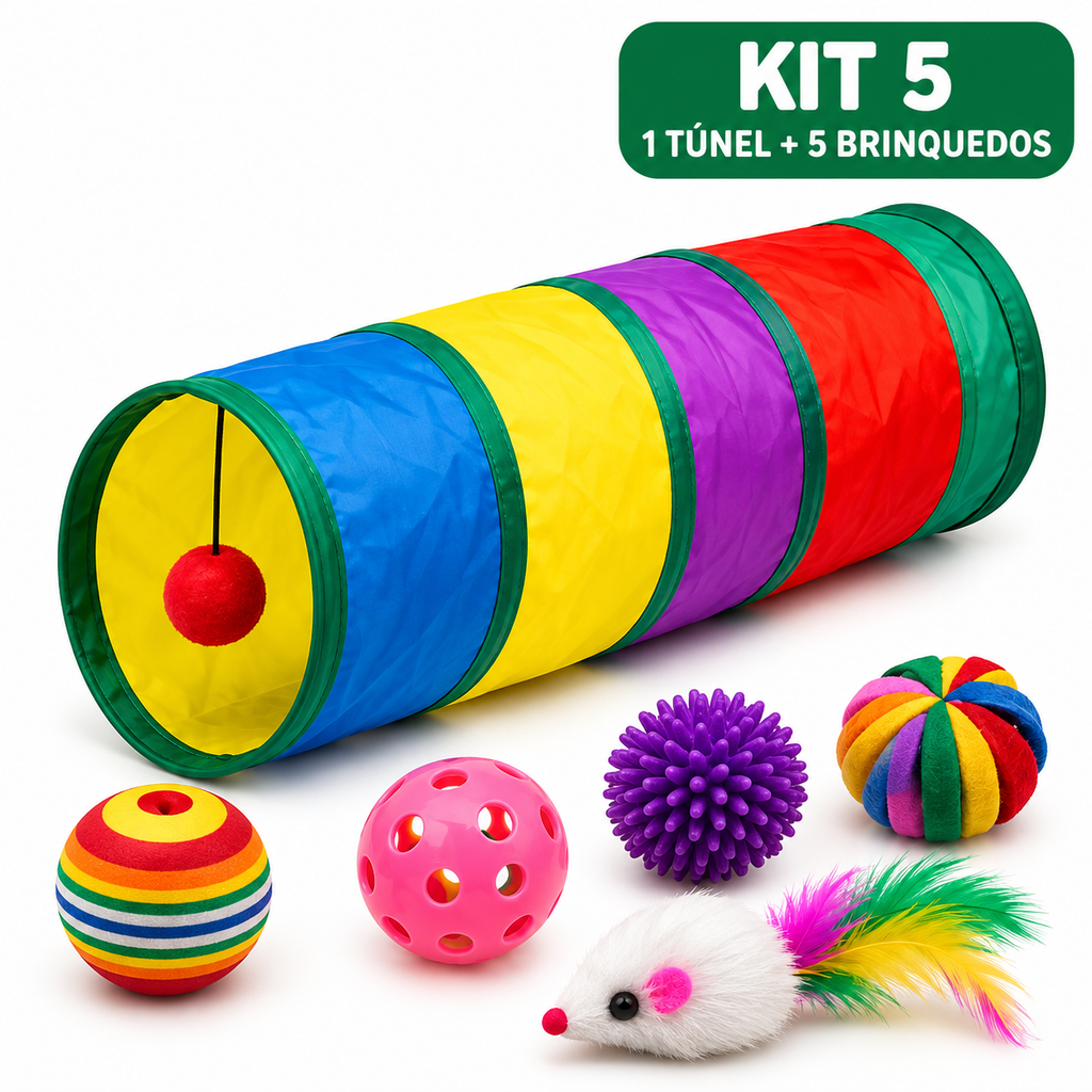 Kit Túnel Interativo para Gatos – FunPlay