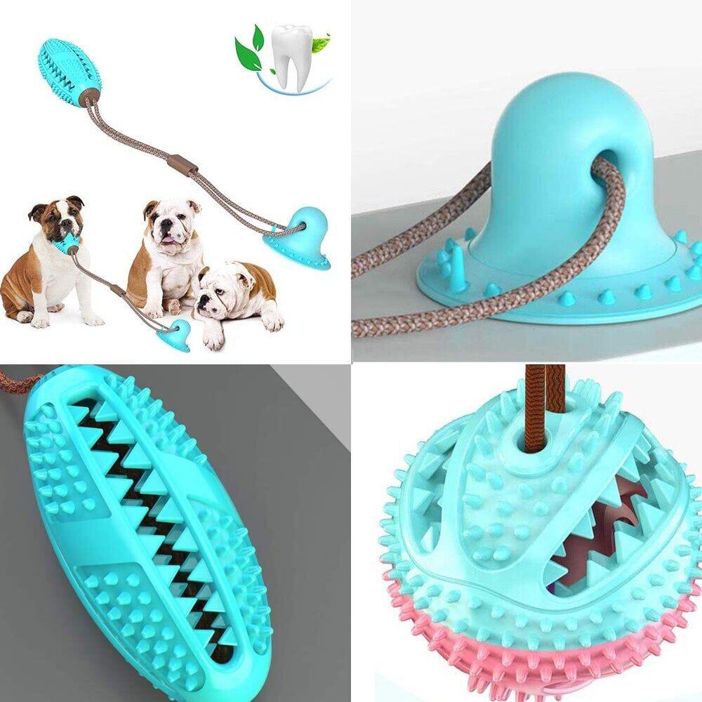 Bola Petisqueira com Corda - Brinquedo Mordedor Para Cachorros