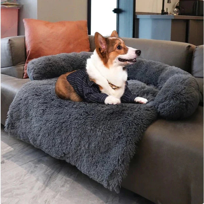 Cama Sofá de Pelúcia Lavável para Cachorro e Gato Médio CozyNest - imagem 2